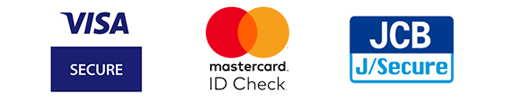 >VISA SECURE、MasterCard ID Check、J/Secure、AMEX SafeKey
