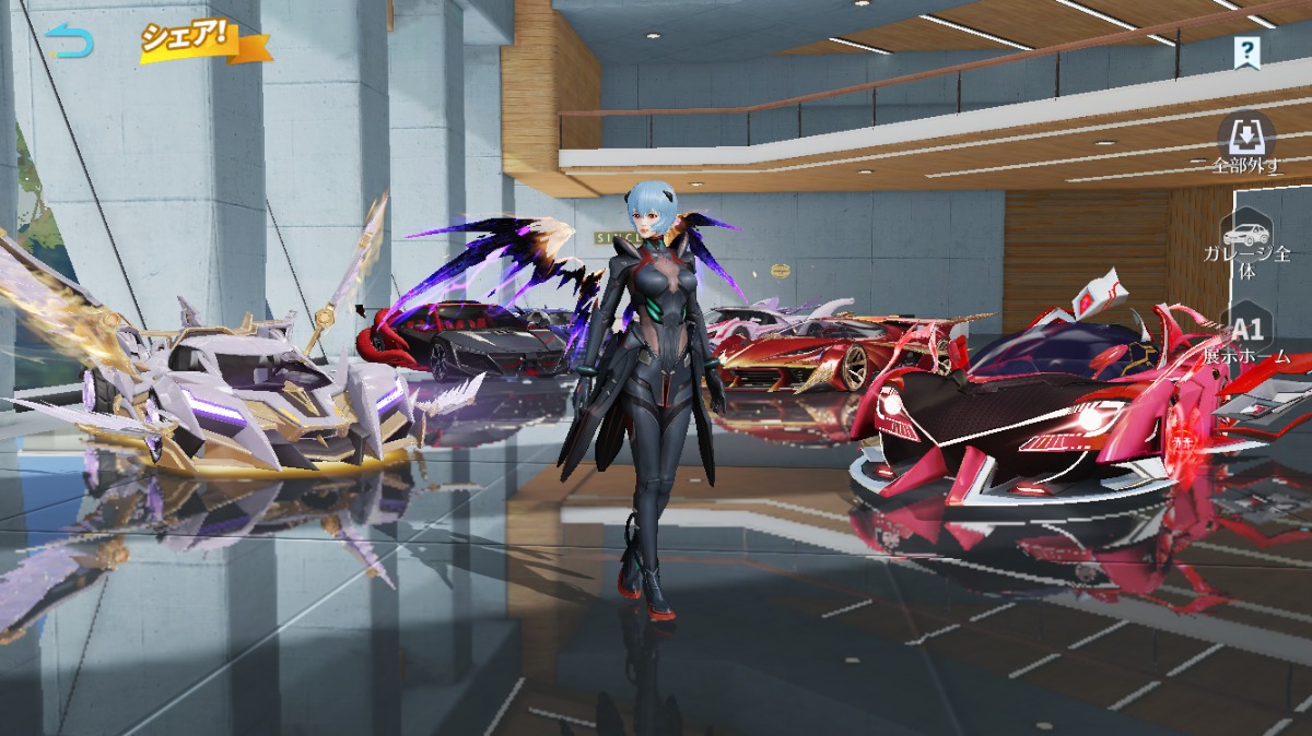 荒野行動アカウント販売 iOS版 殿堂車(無下限呪術:五条悟)・殿堂車(熾火:炎華...