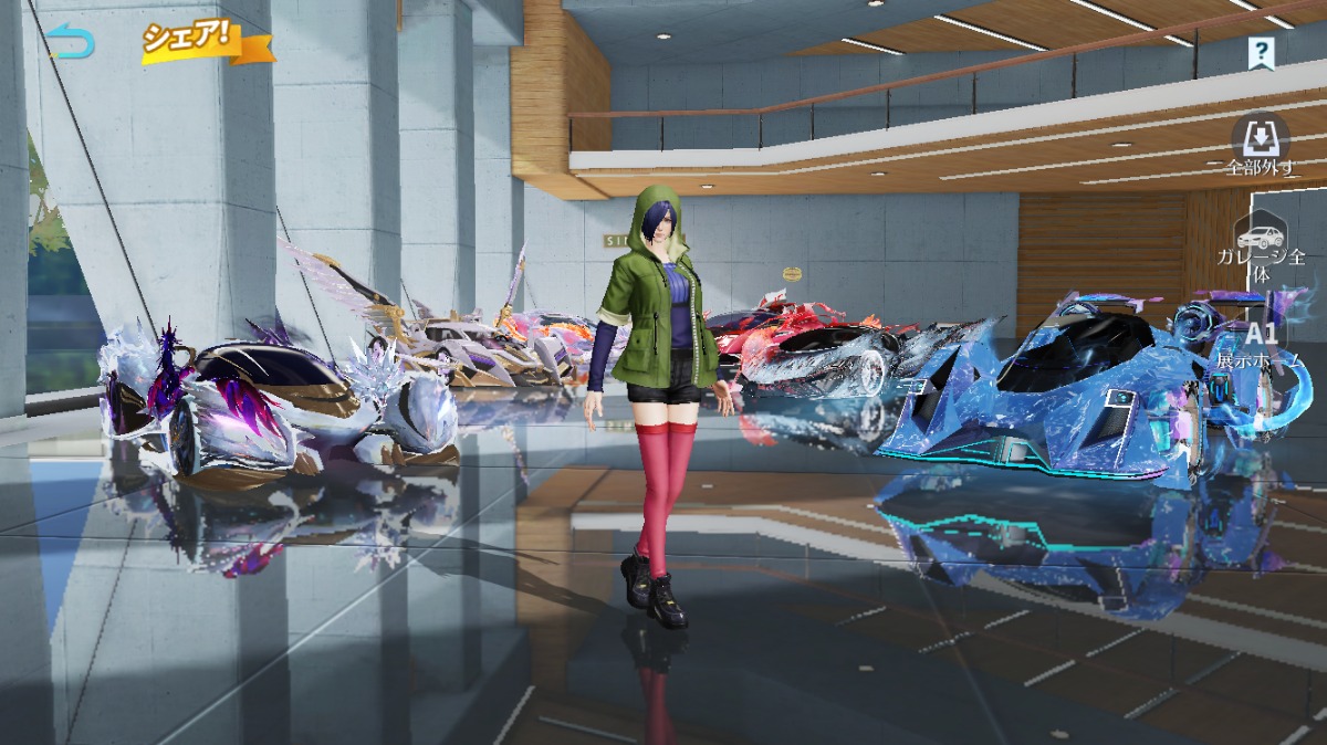 荒野行動アカウント販売 iOS版 殿堂車(涅槃:氷炎のセラフ)・殿堂車(転律:凛聖...